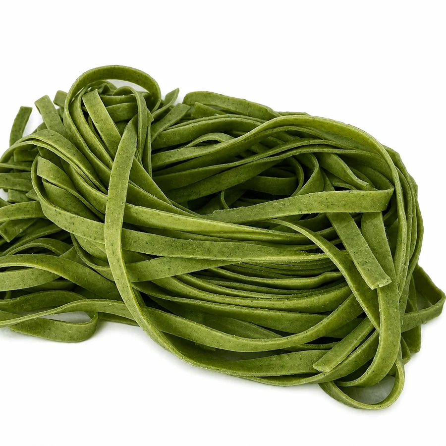 Fideos a la espinaca anchos