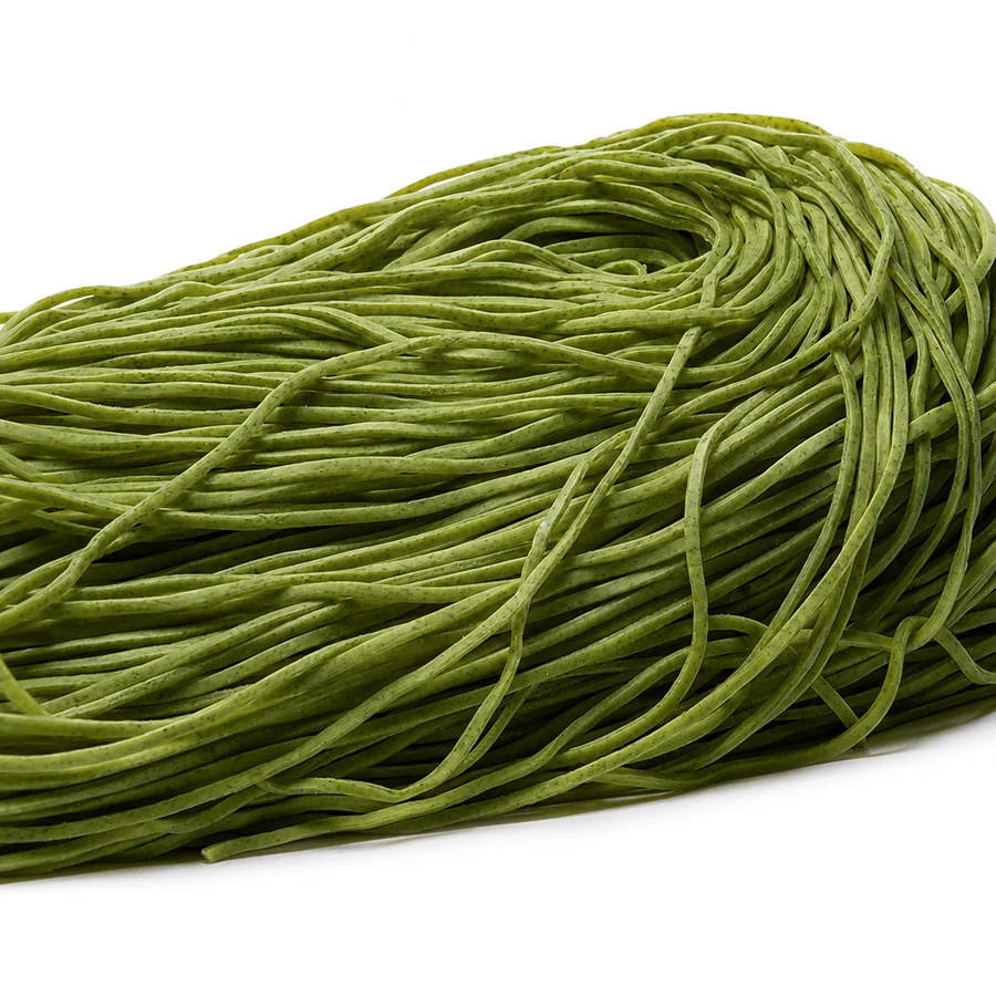 Fideos a la espinaca finos